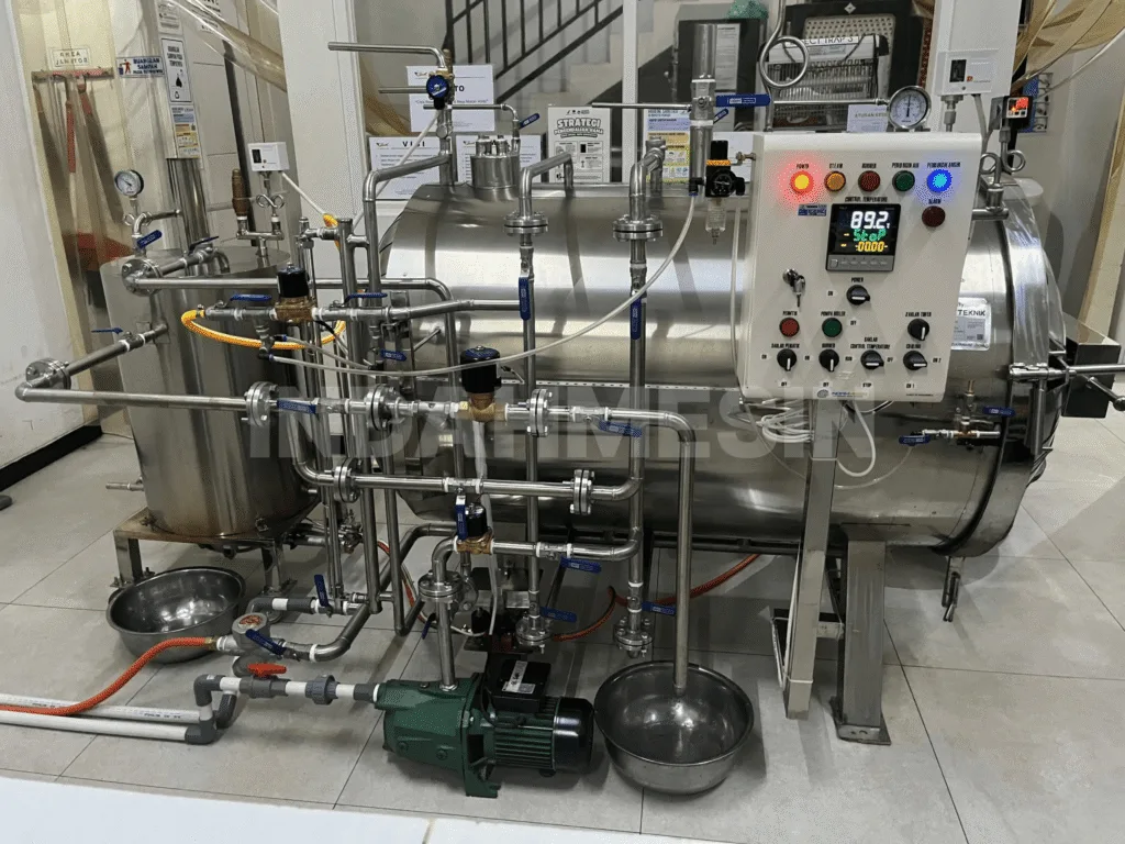 Mesin Retort 500 Liter di Semarang, Alat Sterilisasi Makanan, Alat Sterilisasi Makanan Kemasan