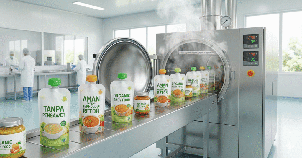 Makanan Bayi Tanpa Pengawet Aman dengan Teknologi Retor